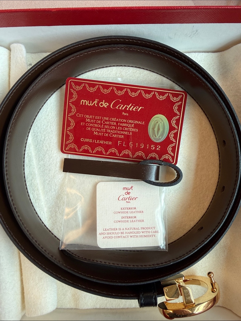 Vintage Cartier Reversible Belt Panther buckle full set - Picture 6 of 9